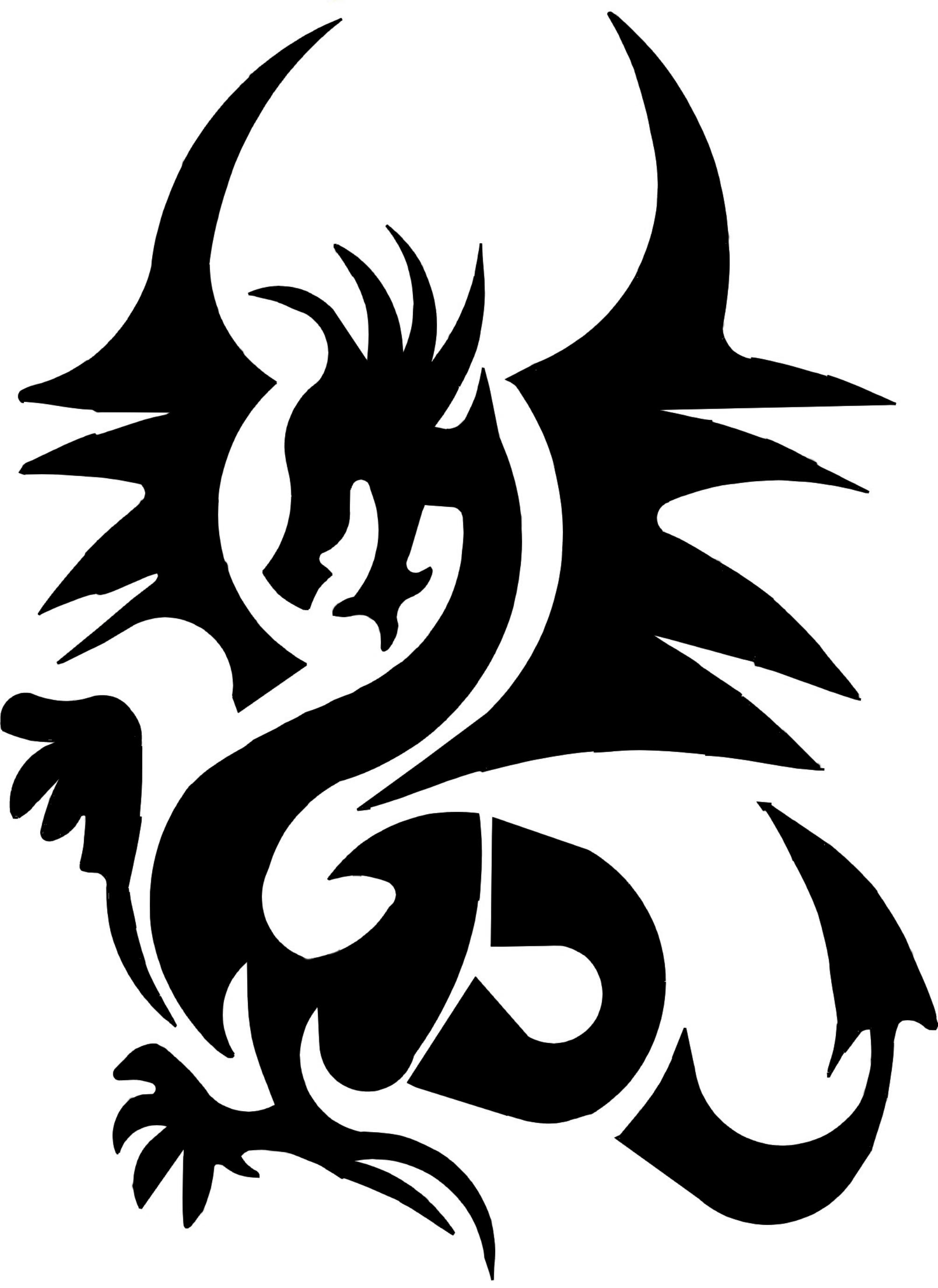 Stencil Drache: Stencil DracheWillkommen bei Kreativ-Design-Online.de